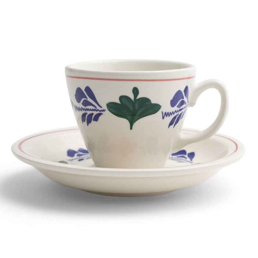 Kop en schotel Audrey Boerenbont, 210 ml 4 stuks