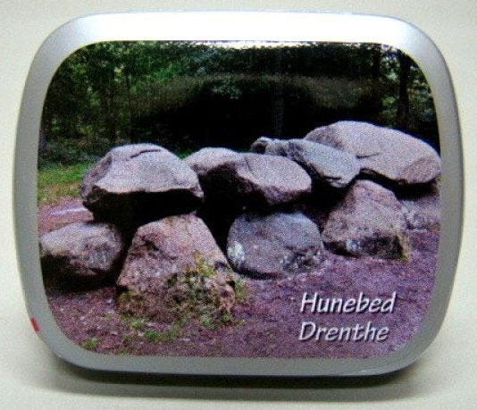 Drenthe hunebed, blikje met pepermunt, 14 gram