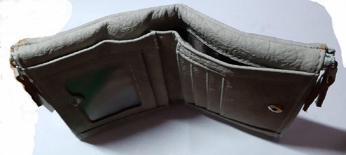 Soft wallet, small, beige portemonnee