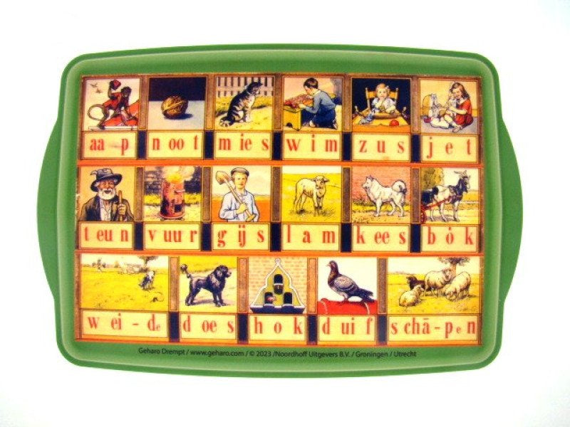 Aap, noot, Mies dienblad, 38 x 25,5 cm