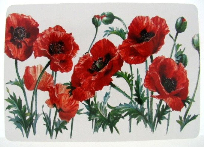 Klaprozen placemat, 44 x 29 cm