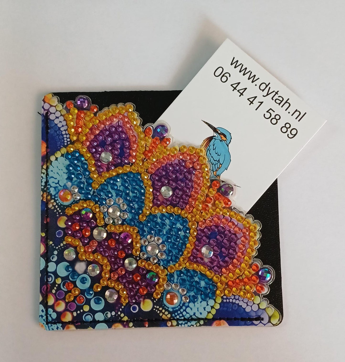 Kleurrijke bloemen, boekenlegger 10 × 10 cm