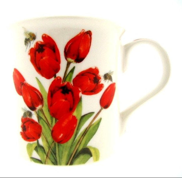 Bijen en tulpen mok, 300 ml