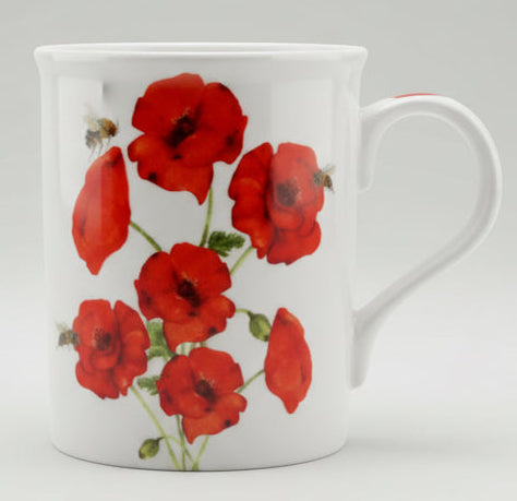 Bijen en klaproos mok, 300 ml