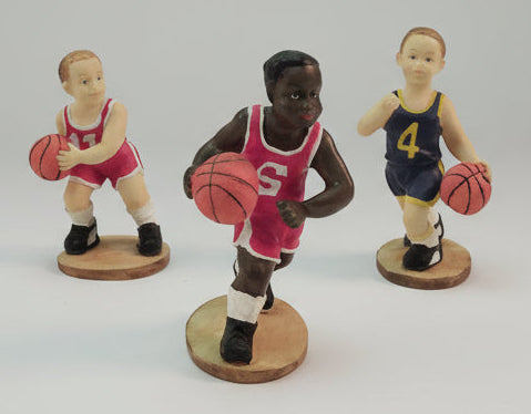 Basketbal spelers figuren, assorti 6 cm