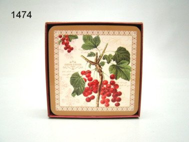 Jardin d'hiver onderzetters, 6 stuks