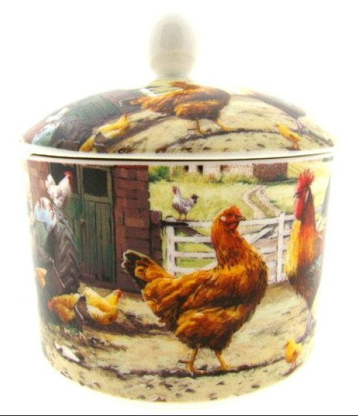 Haan en hen suikerpot