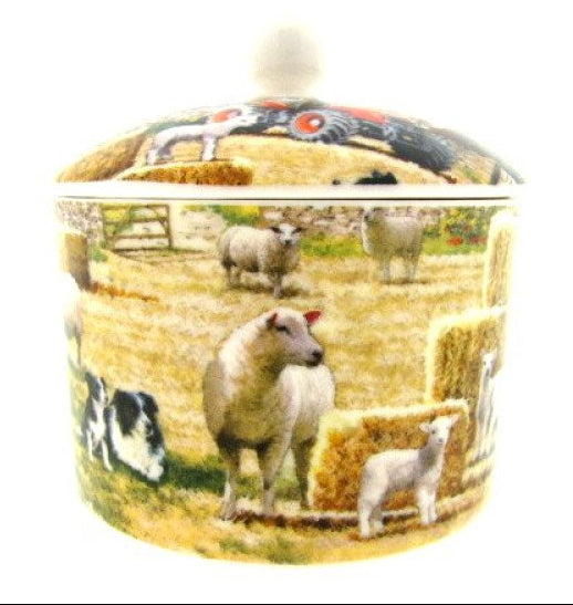 Schaap en collie suikerpot