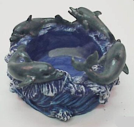 Dolfijn waxinelichthouder, 6 cm