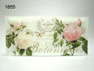 Jardin botanique cakeschaal glas, 36 x 17 cm