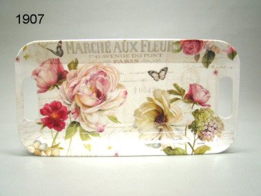 Marche aux fleurs dienblad, 40 x 21 cm