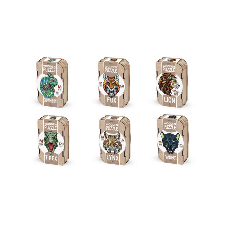Houten legpuzzel vos 141 stukjes, 40 x 28 cm
