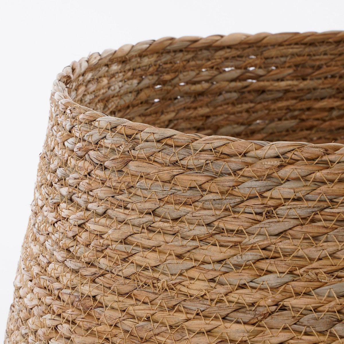 Kerstboomrok van zeegras zilver/beige, 50 × 26 cm