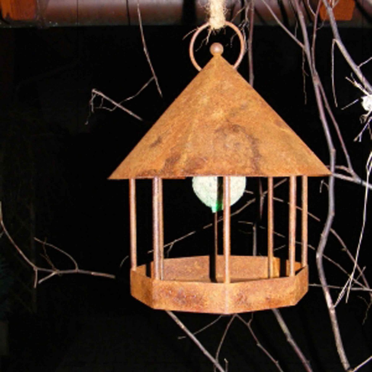 Roestmetalen vogelhuisje, 30 cm