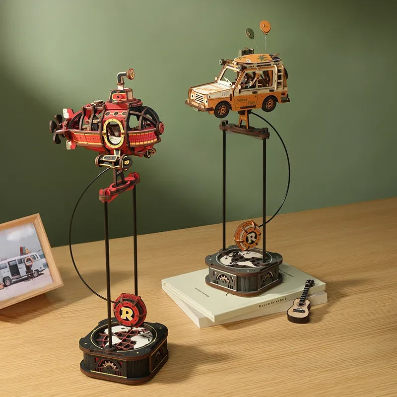 3D houten puzzel Road Tripper, DIY pendulum 37,5 cm