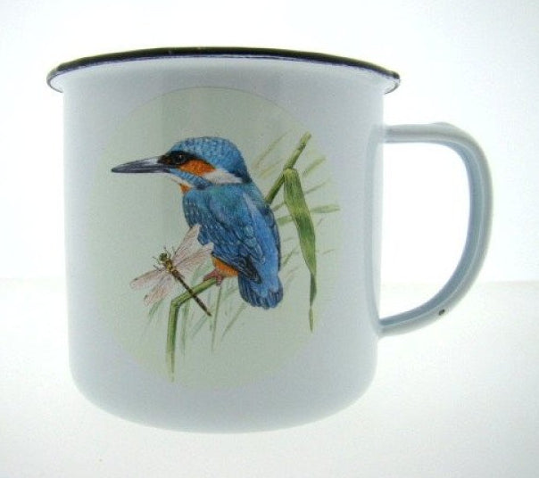 IJsvogel emaille mok, 350 ml