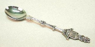 Drenthe, Ot en Sien souvenirlepel met Roden afbeelding, 12 cm