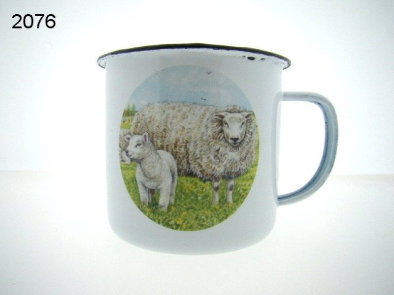 Schaap emaille mok