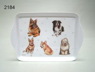 Hond dienblad, 21 x 14,2 cm