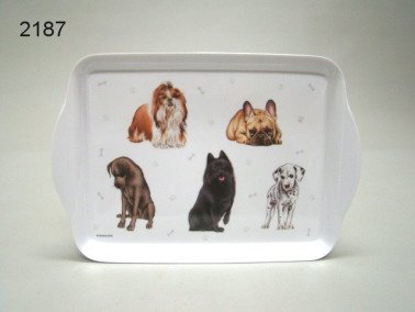 Hond dienblad, 21 x 14,2 cm