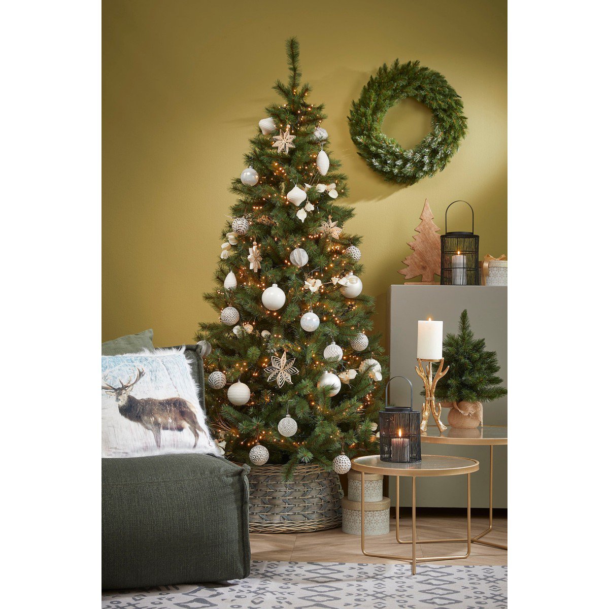 Forest Frosted kerstkrans, Ø 60 cm
