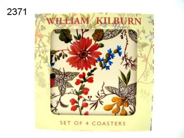 Bloem onderzetters, 4 stuks