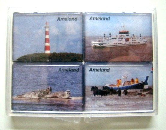 Ameland magneten, set van 4 stuks, epoxy
