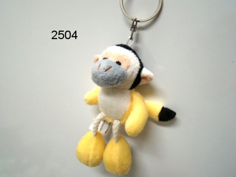 Doodshoofdaapje sleutelhanger, 10 cm