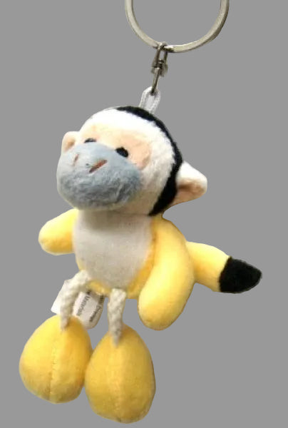 Doodshoofdaapje sleutelhanger, 10 cm