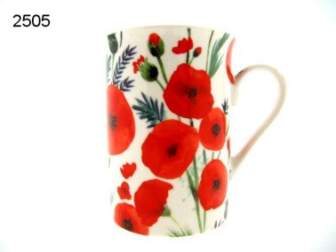 Klaproos mok, ca 300 ml