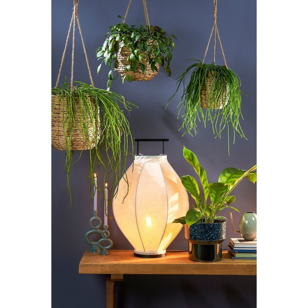 Avalon hangende bloempotten lichtbruin, set van 3