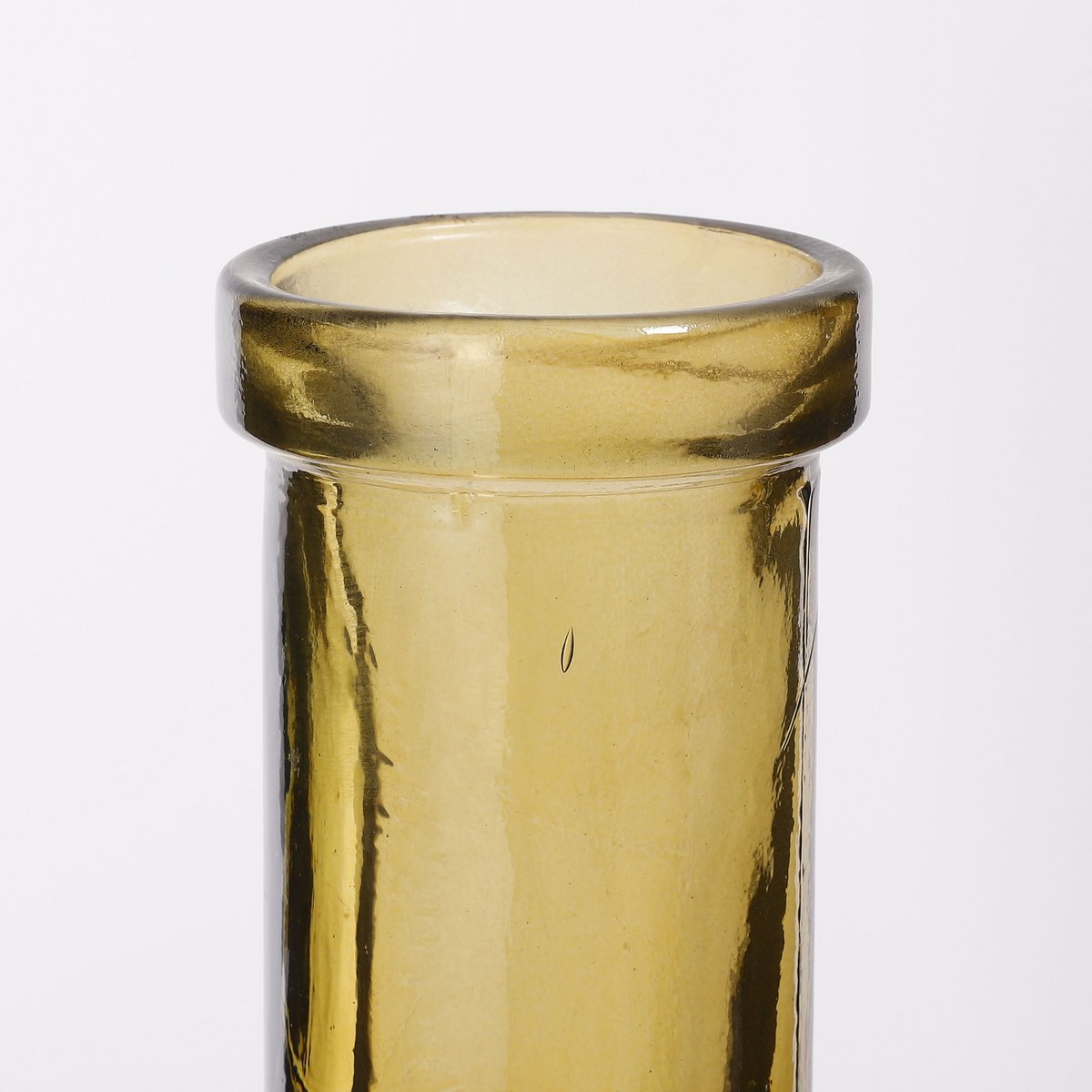 Mica Decorations Rioja Flesvaas – Gerecycled Glas Okergeel (H75 x Ø18 cm)