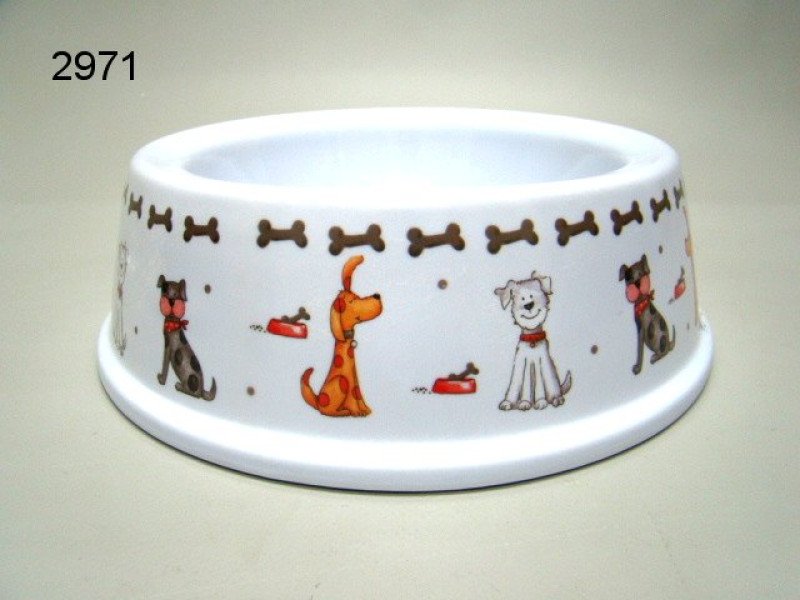 Hond voerbak melamine, L