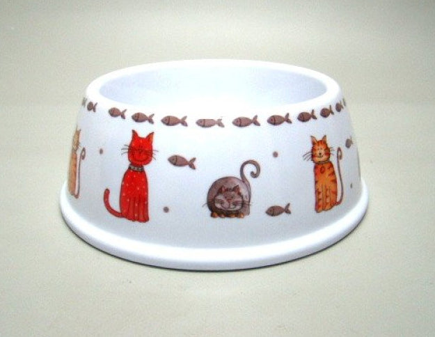 Katten voerbak melamine, 17 cm