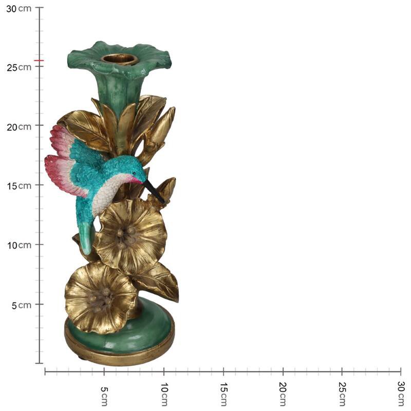 Kolibrie kaarsenhouder decoratief, 26 cm