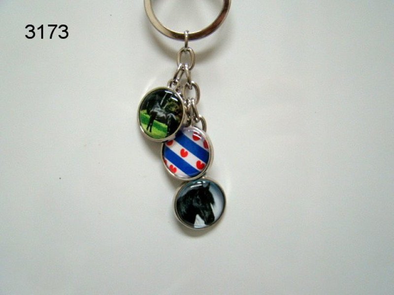Fries paard sleutelhanger