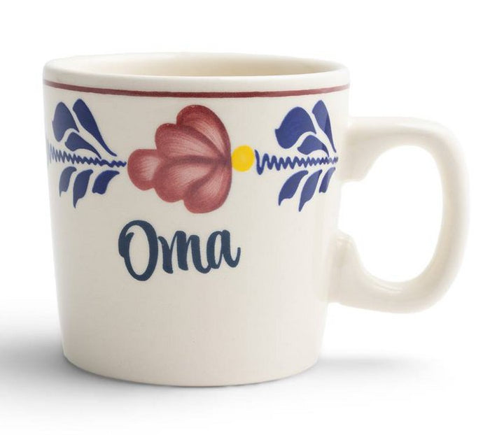 Oma beker Boerenbont 230 ml, 9 × 13 × 9 cm, 6 stuks