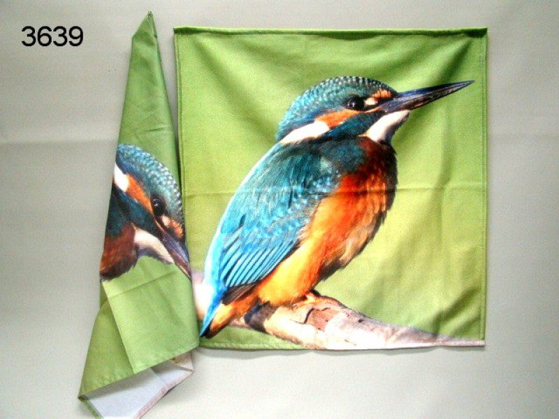 IJsvogel theedoek en keukendoek, 60 x 60 cm
