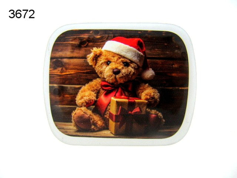 Kerstbeer, blikje met pepermunt