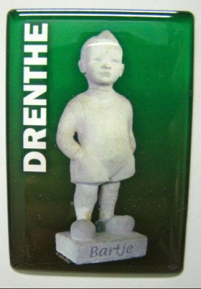 Bartje magneet polyresin, 8 x 5,5 cm