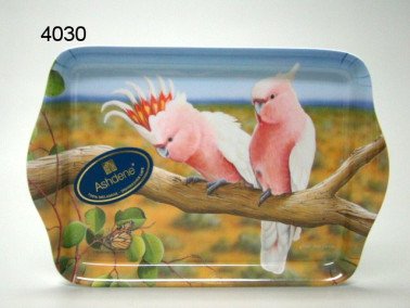 Kaketoe dienblad, 21 x 14,2 cm