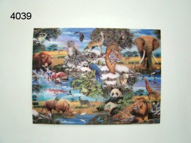 Wildlife 3D poster, 30 x 40 cm