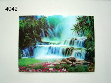 Waterval 3D poster, 30 x 40 cm