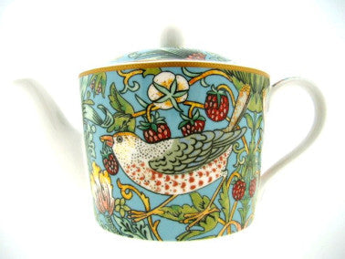 Strawberry Thief theepot, William Morris