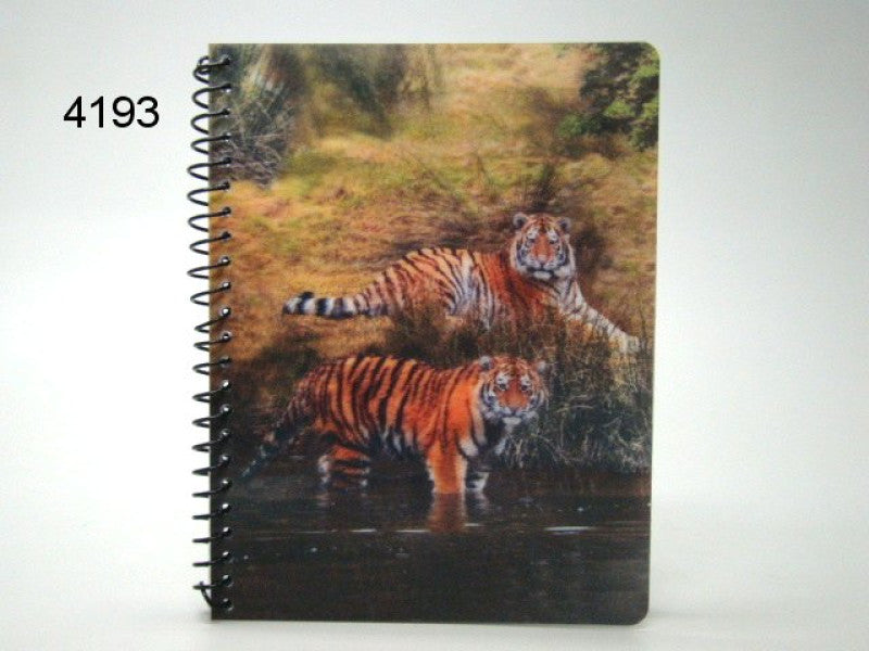 Tijger notitieboekje, 3D