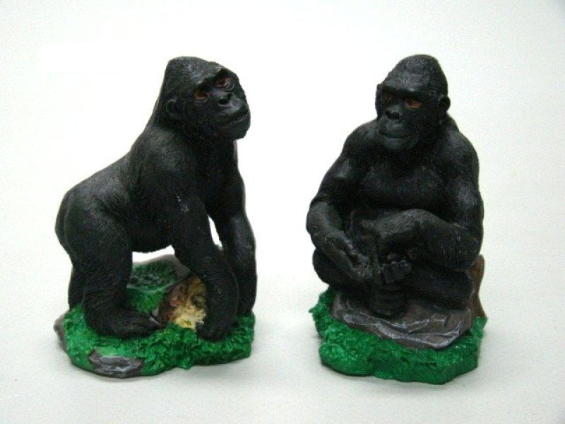 Gorilla beeldjes assorti, 6 cm
