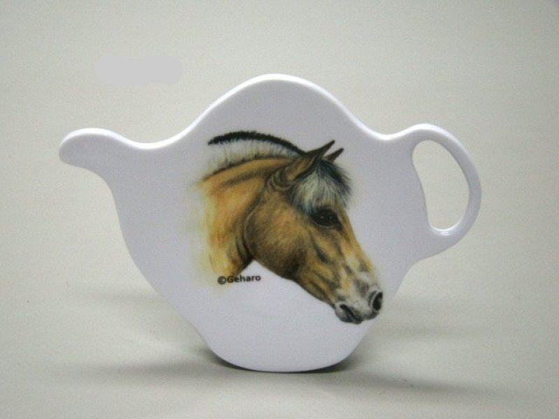 Fjord paard theetip, 7,5 x 10 cm