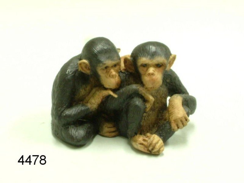 Chimpanseebeeldje, 7 cm hoog