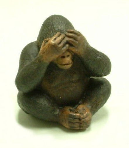 Gorilla beeldje, 5 cm