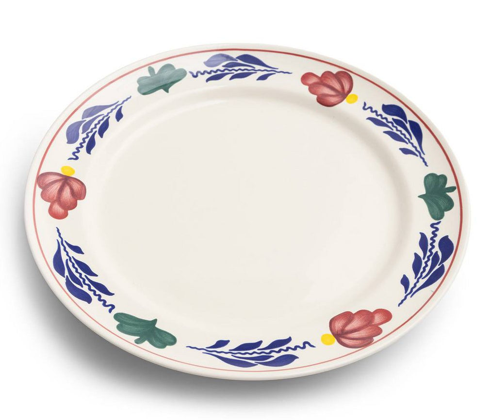 Plat bord Boerenbont Ø24 cm, set van 6